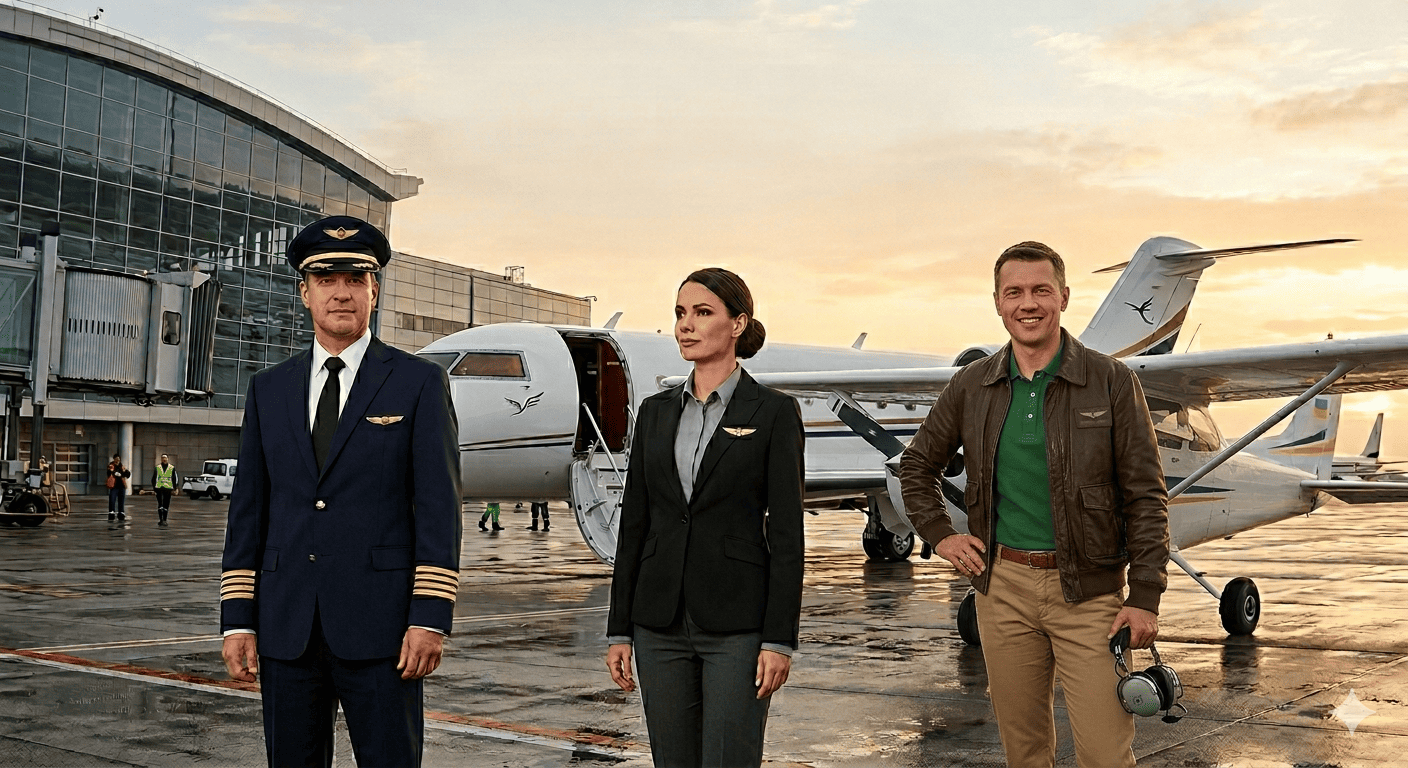 Commercial, Corporate & Private Pilots